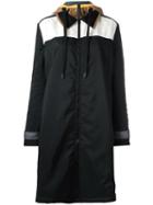 No Ka' Oi Zipped Hooded Coat, Women's, Size: Large, Black, Polyester/nylon/polyurethane/spandex/elastane