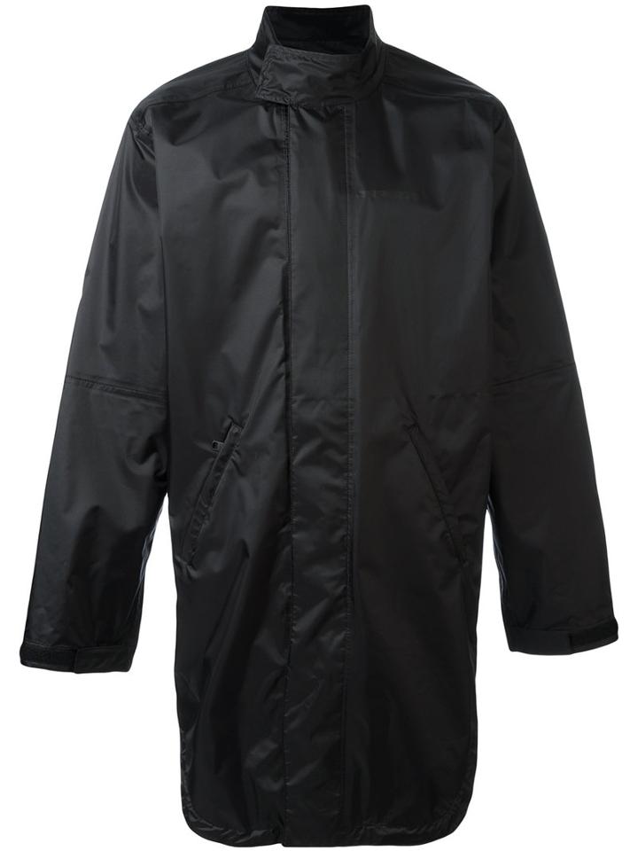 Alyx Loose-fit Zipped Coat, Adult Unisex, Size: Medium, Black, Polyimide