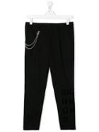 John Richmond Junior Chain Detail Tailored Trousers - Black