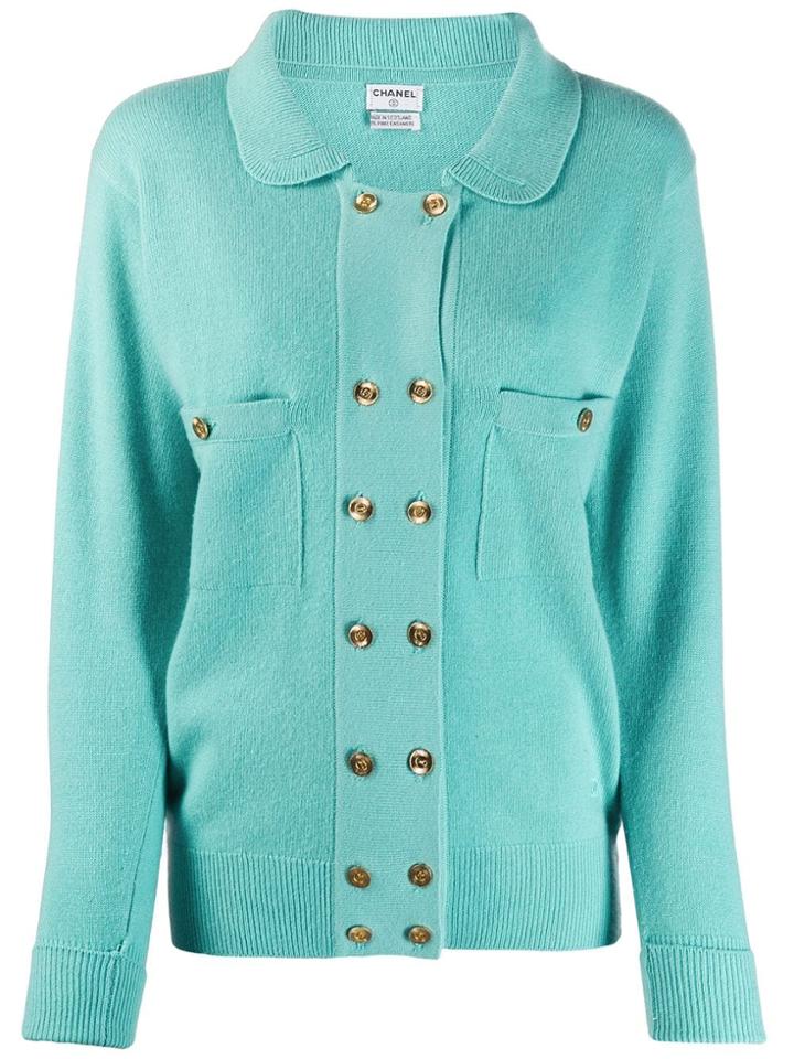 Chanel Pre-owned 1990's Cashmere Cardigan - Blue