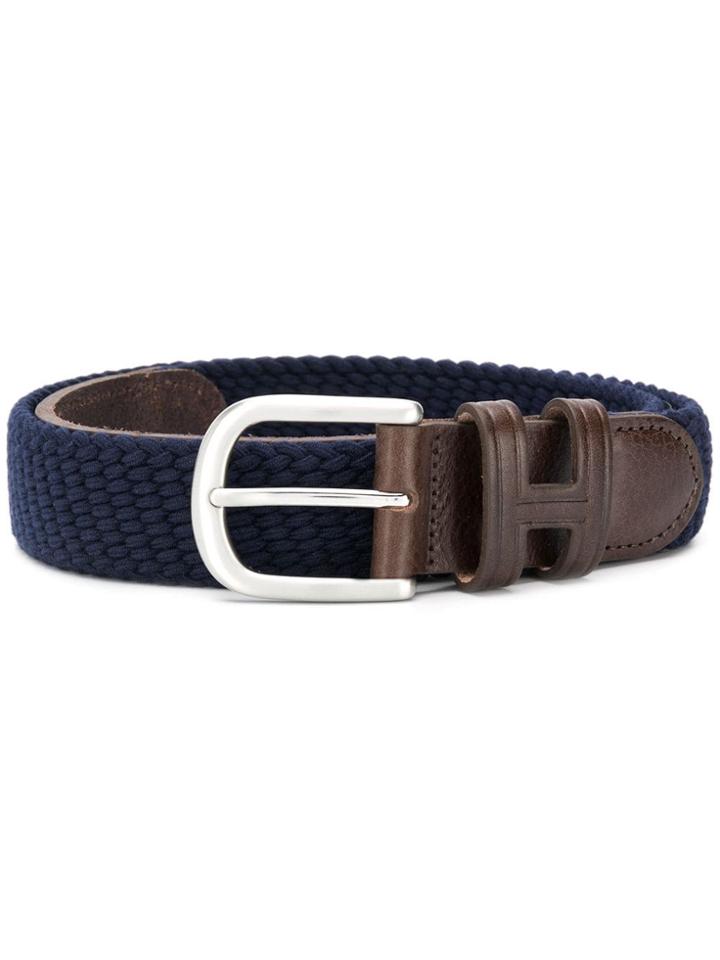 Hackett Braided Belt - Blue