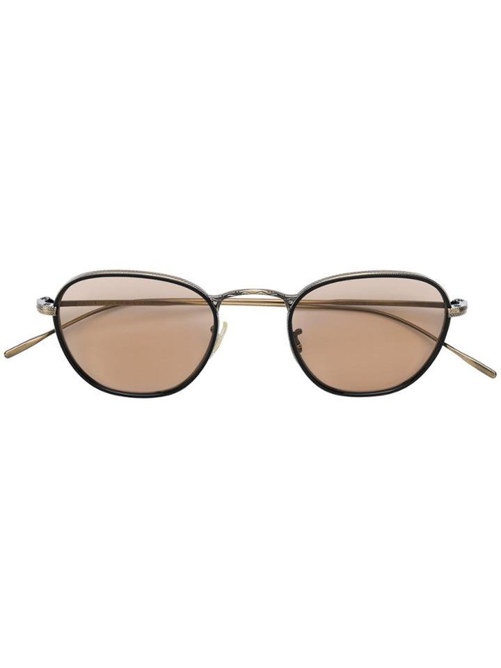 Oliver Peoples Eoin Embossed Frame Glasses - Metallic