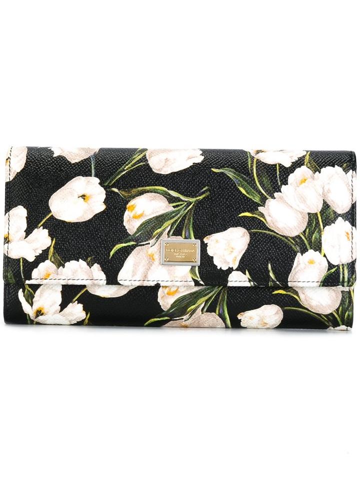 Dolce & Gabbana 'dauphine' Tulip Print Wallet