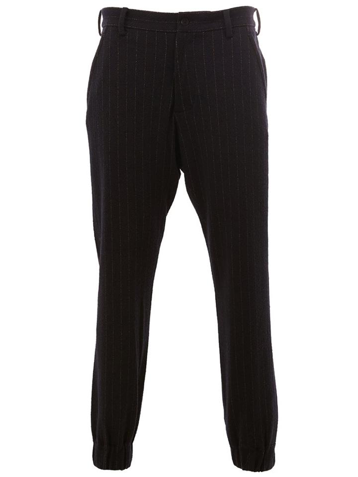 08sircus Pinstripe Trousers, Men's, Size: 5, Blue, Cotton/nylon/wool