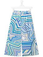 Emilio Pucci Junior Star-striped Trousers - Blue