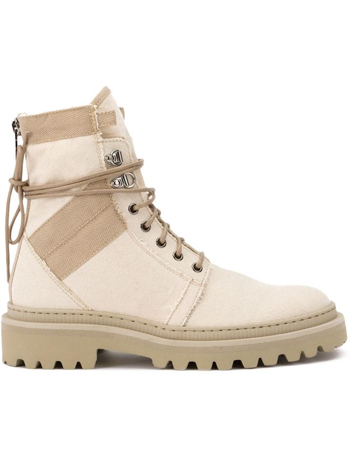 Balmain Jared Ranger Boots - Neutrals