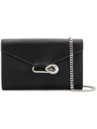 Alexander Mcqueen Crystal Detailed Clutch Bag - Black