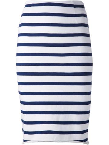 Harvey Faircloth Striped Pencil Skirt