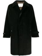 Mackintosh Blackridge Black Oversized Corduroy Overcoat Gm-113f