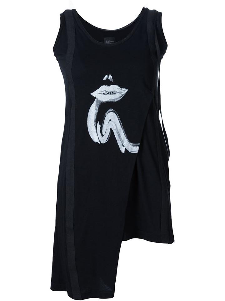 Yohji Yamamoto 'hanged' Tank Top, Women's, Size: 2, Black, Cotton/linen/flax