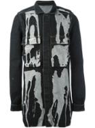 Rick Owens Drkshdw Bleach Stain Denim Jacket