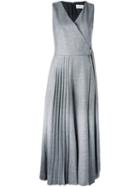 Osman Pleated V Neck Jumpsuit