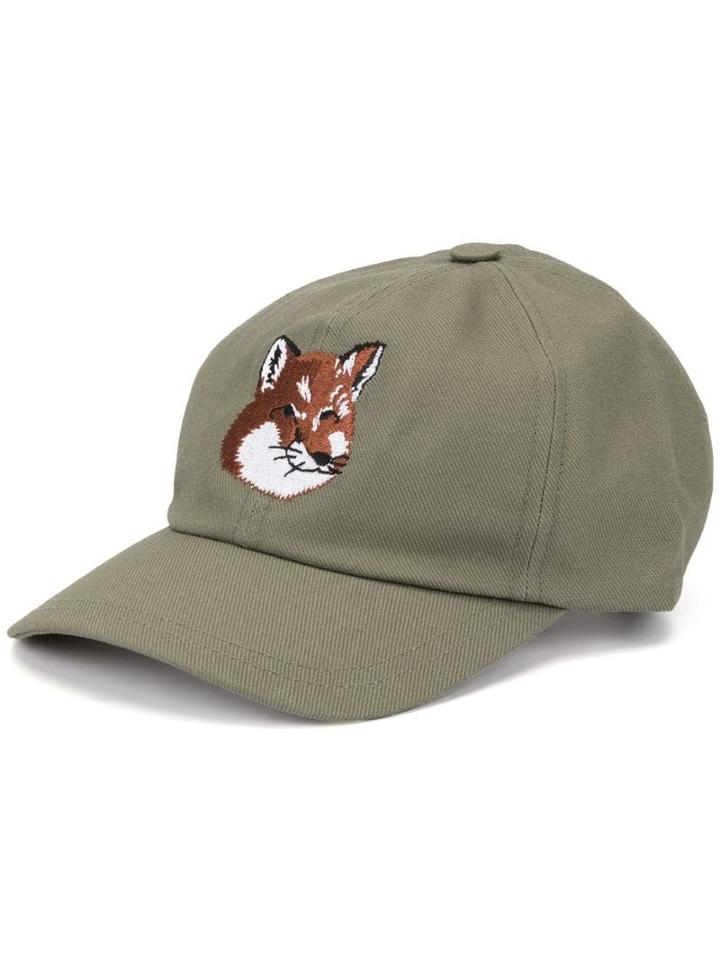 Maison Kitsuné Fox Baseball Cap - Green