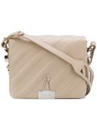 Off-white Padded Binder Clip Bag - Grey