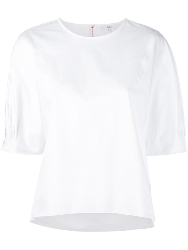 Tibi - Boatneck Top - Women - Cotton - M, White, Cotton