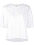 Tibi - Boatneck Top - Women - Cotton - M, White, Cotton