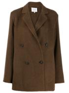 Vince Double-breasted Jacket - Brown
