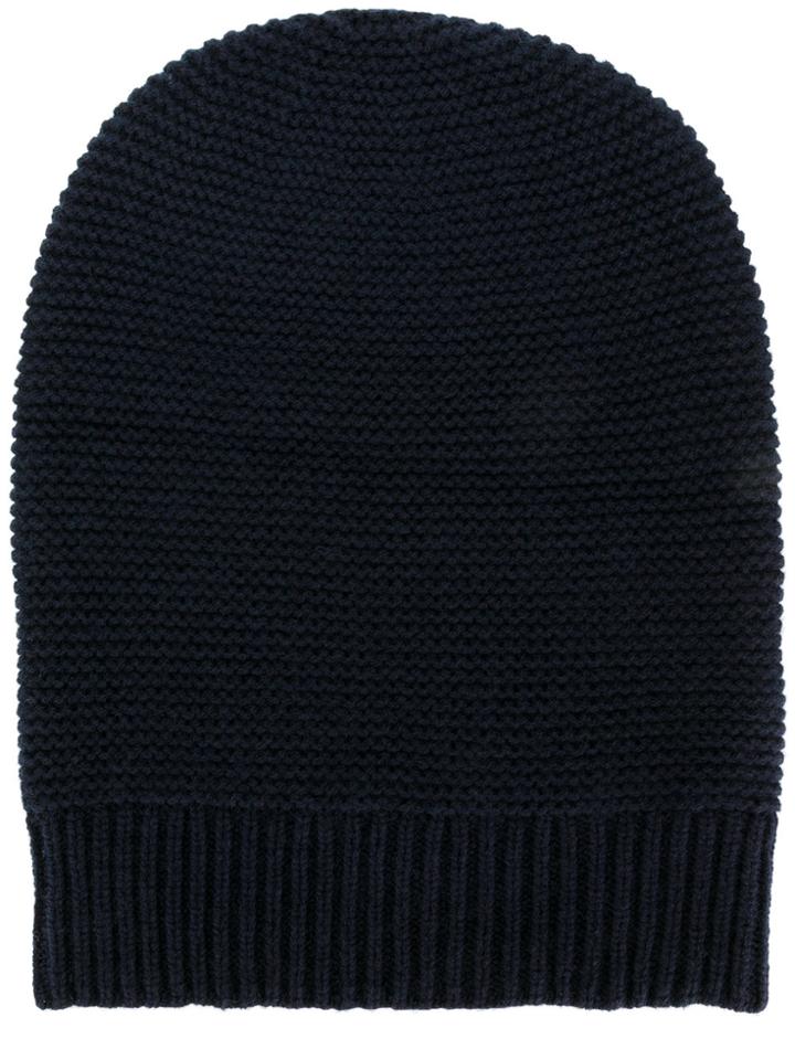 N.peal Classic Knitted Beanie Hat - Blue