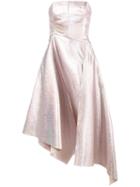 Osman Strapless Glitter Gown, Women's, Size: 10, Pink/purple, Polyester/silk/acetate/cupro