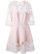 Ermanno Scervino Damask Lace Overlay Dress