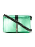 Reinaldo Lourenço Metallic Crossbody Bag, Women's, Green