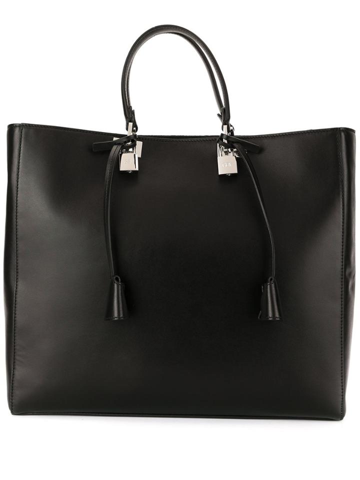Giambattista Valli Padlock Charm Tote Bag - Black