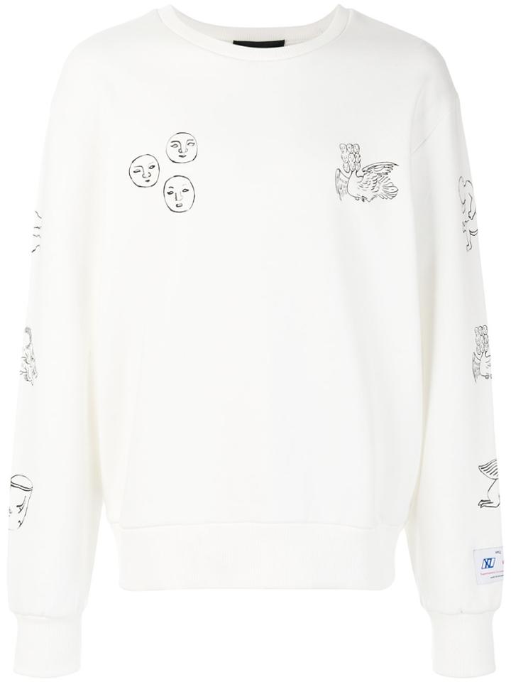 Xander Zhou Printed Sweatshirt - White