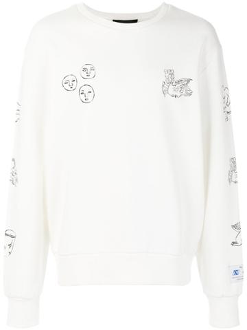 Xander Zhou Printed Sweatshirt - White