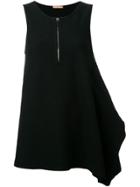 Nehera 'buddy' Asymmetric Tank Top - Black