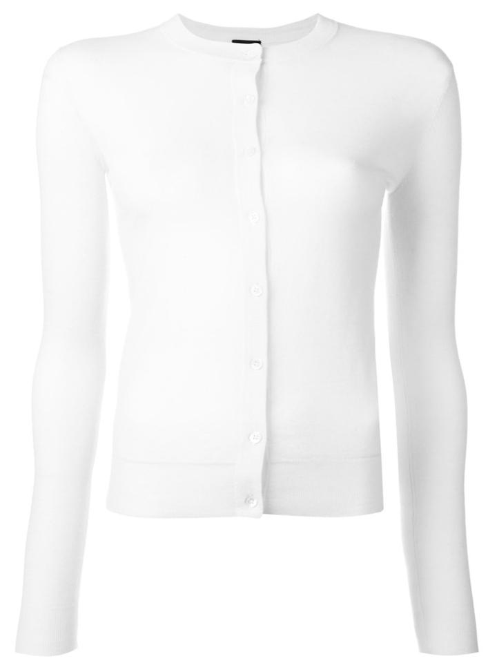 Joseph - Button Up Cardigan - Women - Cashmere - Xl, Women's, White, Cashmere