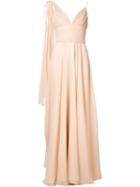 Christian Siriano Pleated Gown Dress, Women's, Size: 6, Pink/purple, Silk