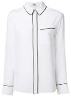 Kenzo Contrast Trim Shirt - White
