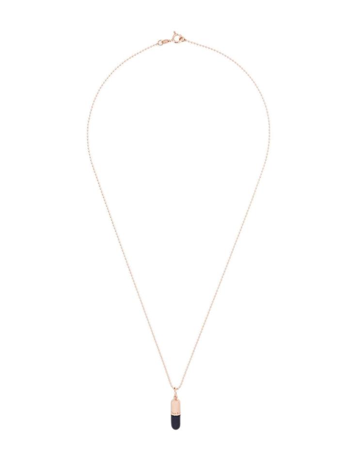 True Rocks Small Pill Pendant Necklace - Blue