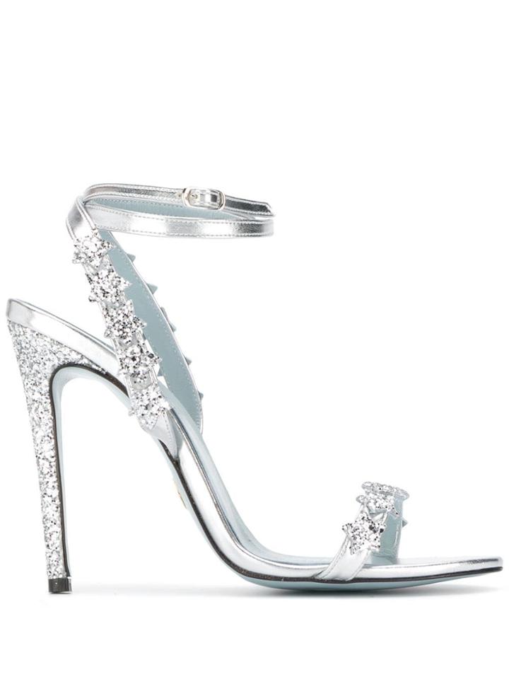 Chiara Ferragni Glitter Star Pumps - Silver