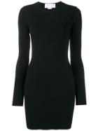 Esteban Cortazar Peace Sign Back Mini Dress - Black
