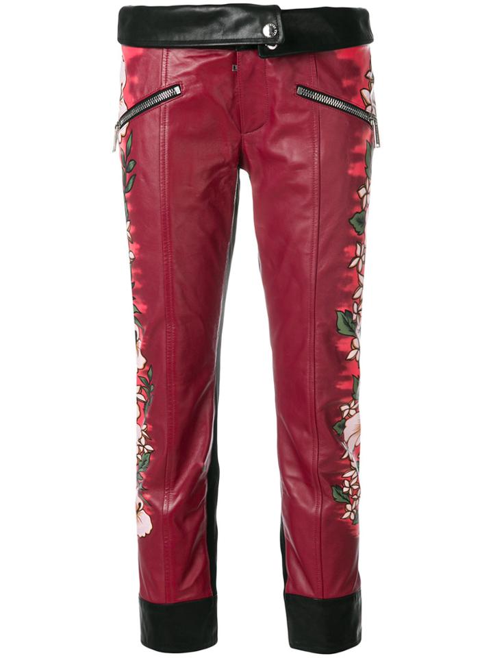 Dsquared2 Printed Leather Trousers