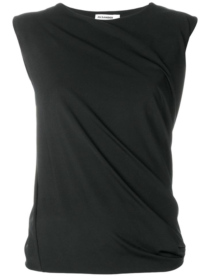 Jil Sander Fitted Tank Top - Black