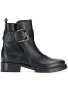 Lanvin Buckle Ankle Boots - Black