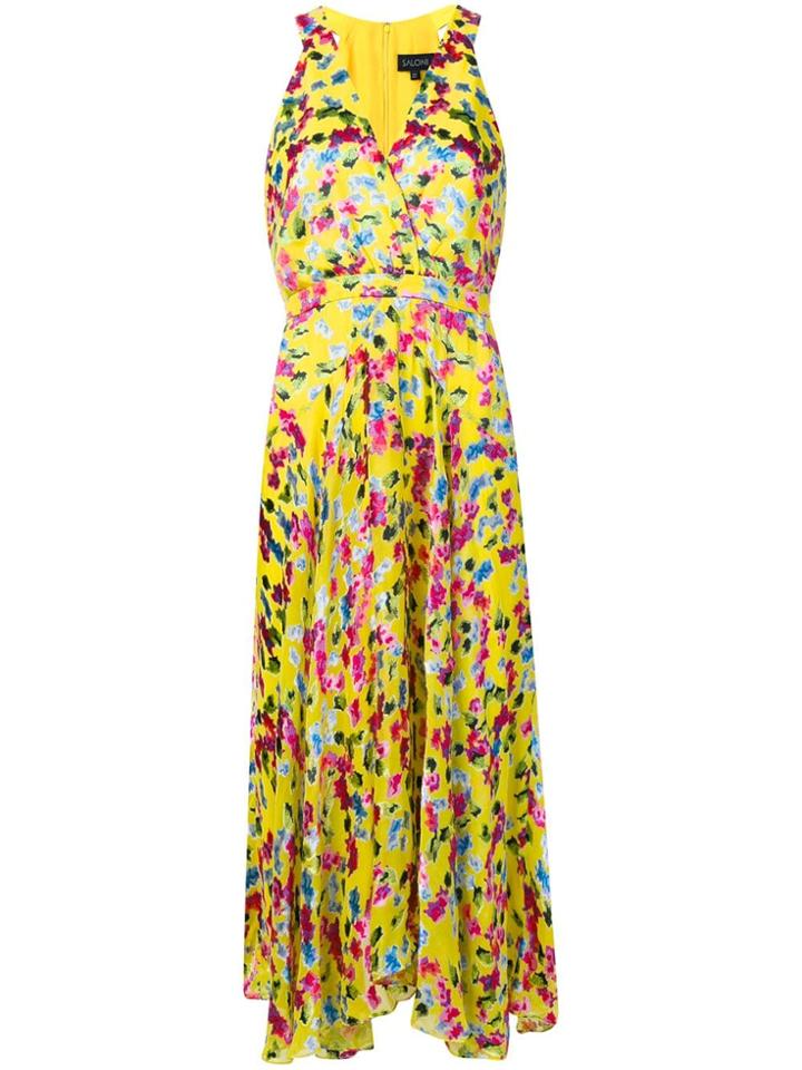 Saloni Gardenia Midi Dress - Yellow
