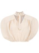 Framed Cracker Cropped Top - Neutrals