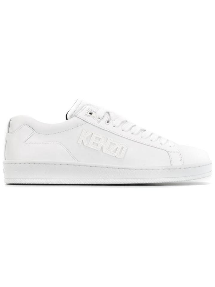 Kenzo Tenniz Sneakers, Men's, Size: 44, White, Leather/rubber