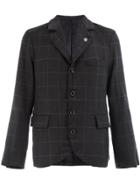Geoffrey B. Small Checked Cashmere Jacket - Grey