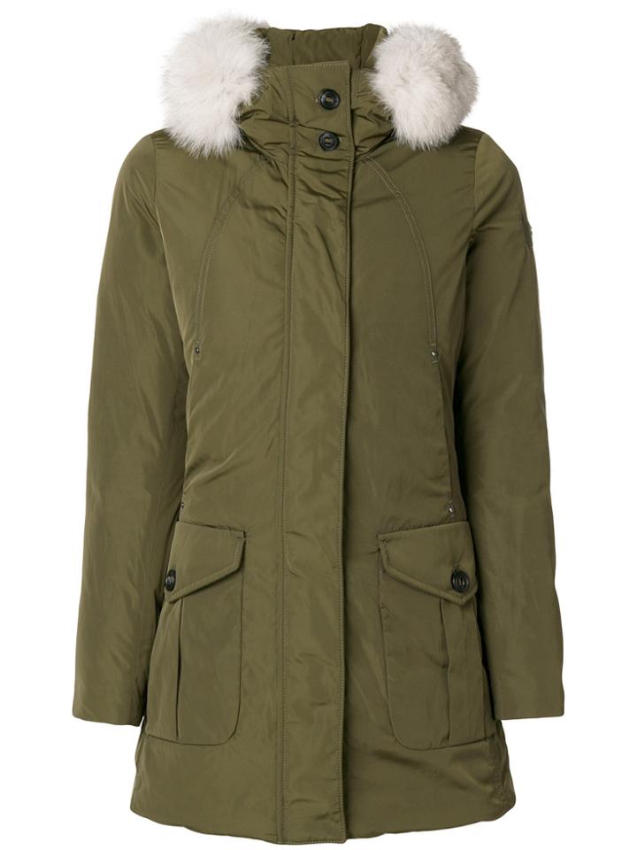 Peuterey Fur Trim Jacket - Green