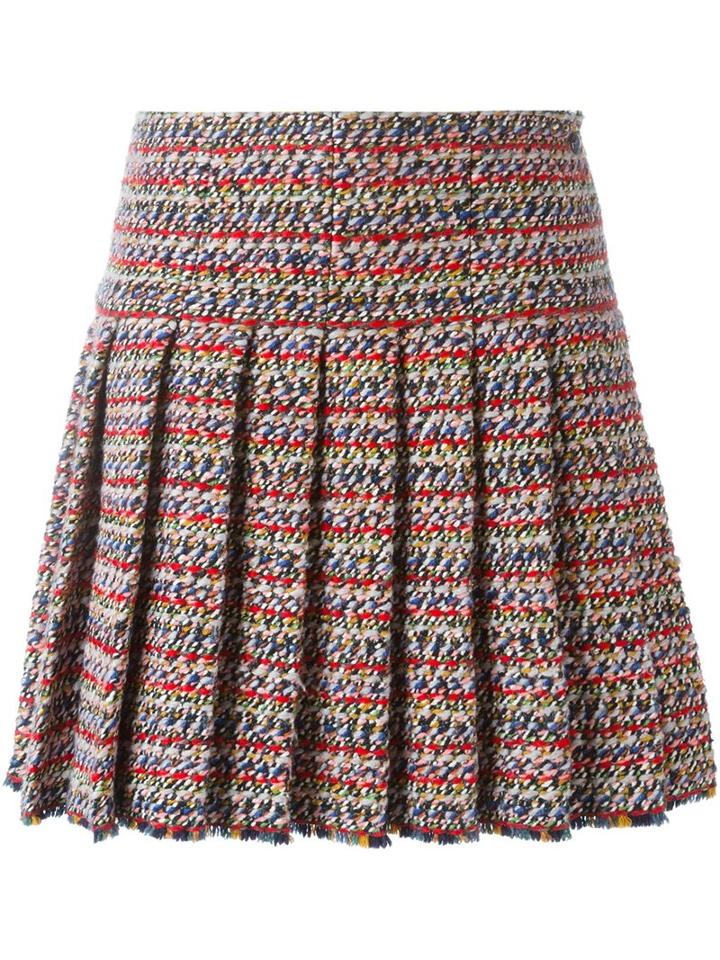 Chanel Vintage Pleated Tweed Skirt