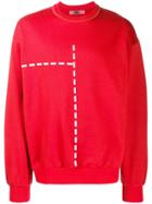 Wwwm Logo Print Sweatshirt - Red