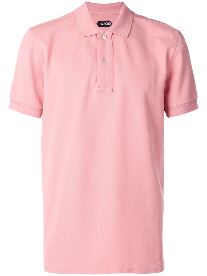 Tom Ford Short Sleeve Polo Shirt - Pink