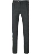 Pt01 Checked Tailored Pants - Grey