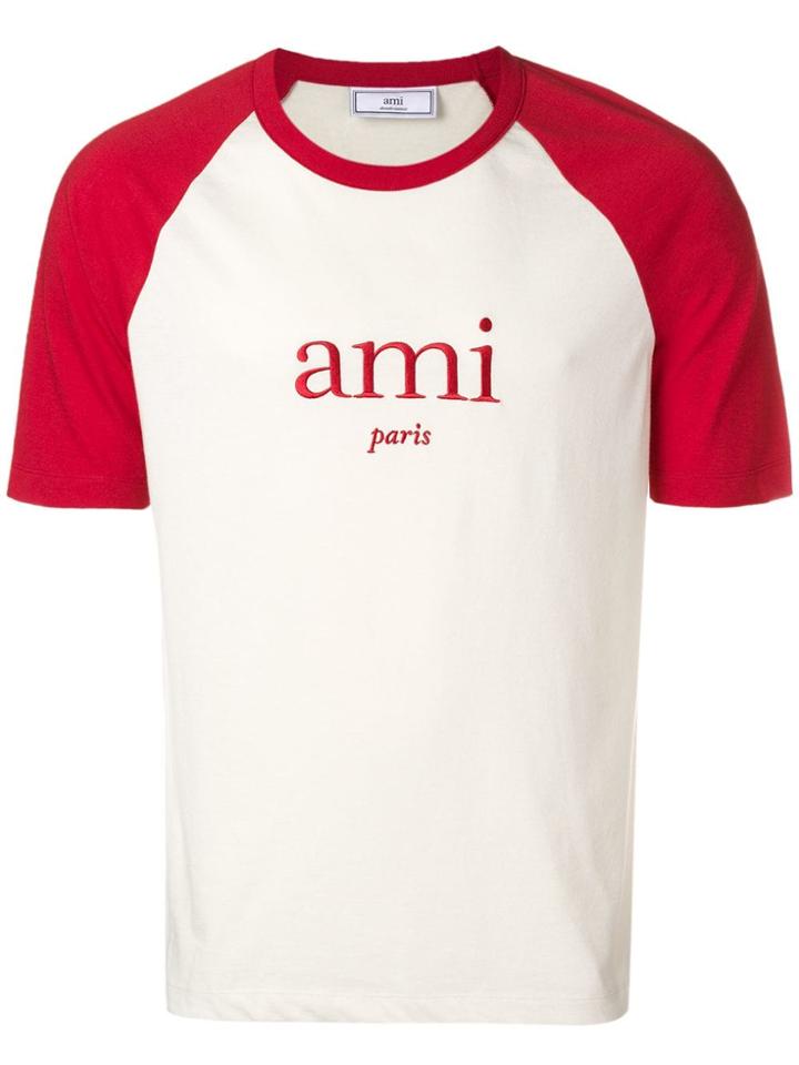 Ami Alexandre Mattiussi Bicolor T-shirt - White