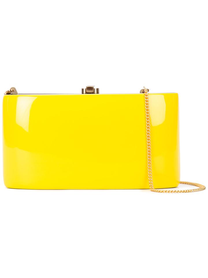 Rocio - Candy Clutch - Women - Wood - One Size, Women's, Yellow/orange, Wood