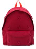 Raf Simons Ring Embellished Backpack - Red